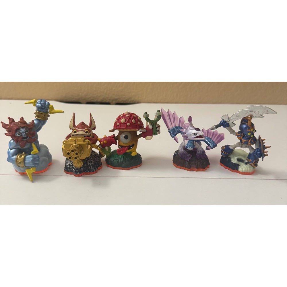 Activision Skylanders Giants Figure Lot Lightning Rod Shroomboom Chop Chop 5pc